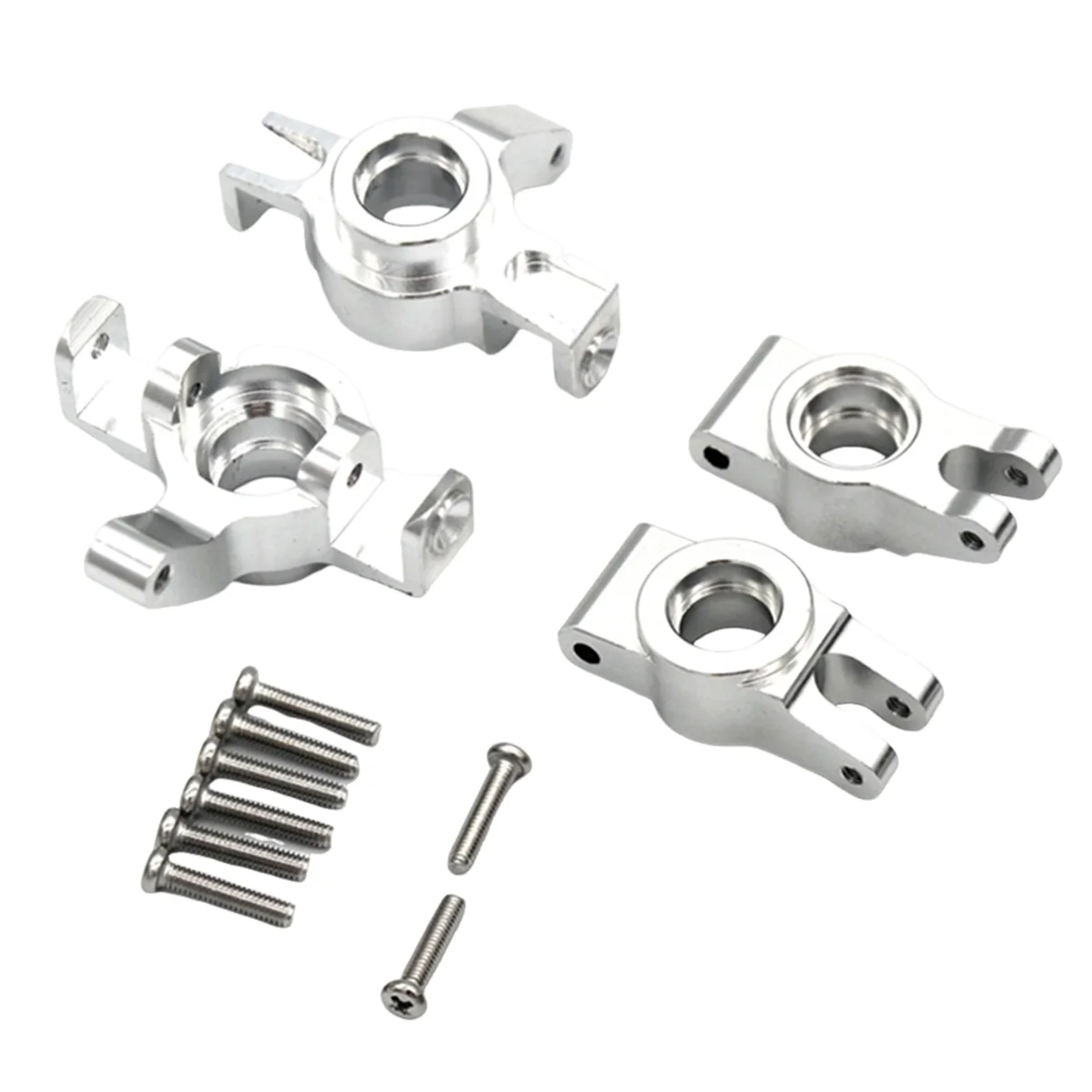 

Набор рулевых рычагов AAM для радиоуправляемого автомобиля 1/14 14301 14302, металлические обновленные детали, рулевой механизм в сборе, серебристый