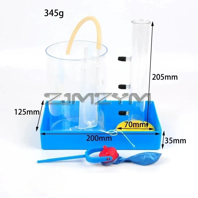 Liquid Pressure And Depth Relations Laboratory Liquid Pressure Mechanical Experiment Physics Teaching Instrument