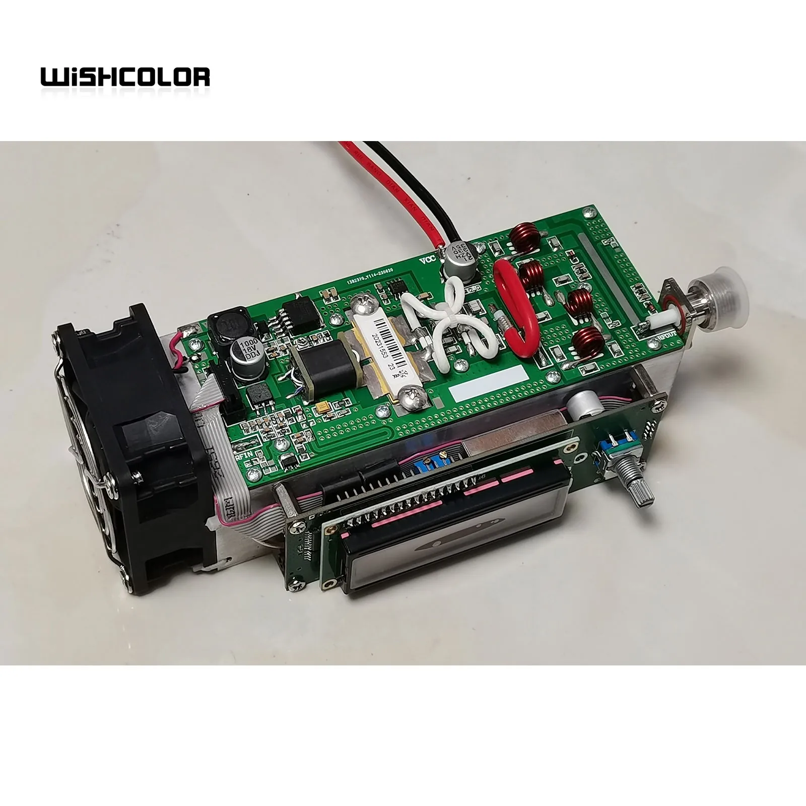 Wishcolor 0-150W 83-108MHz Adjustable Stereo FM Transmitter with Full Protection Design for Ham Radio Station