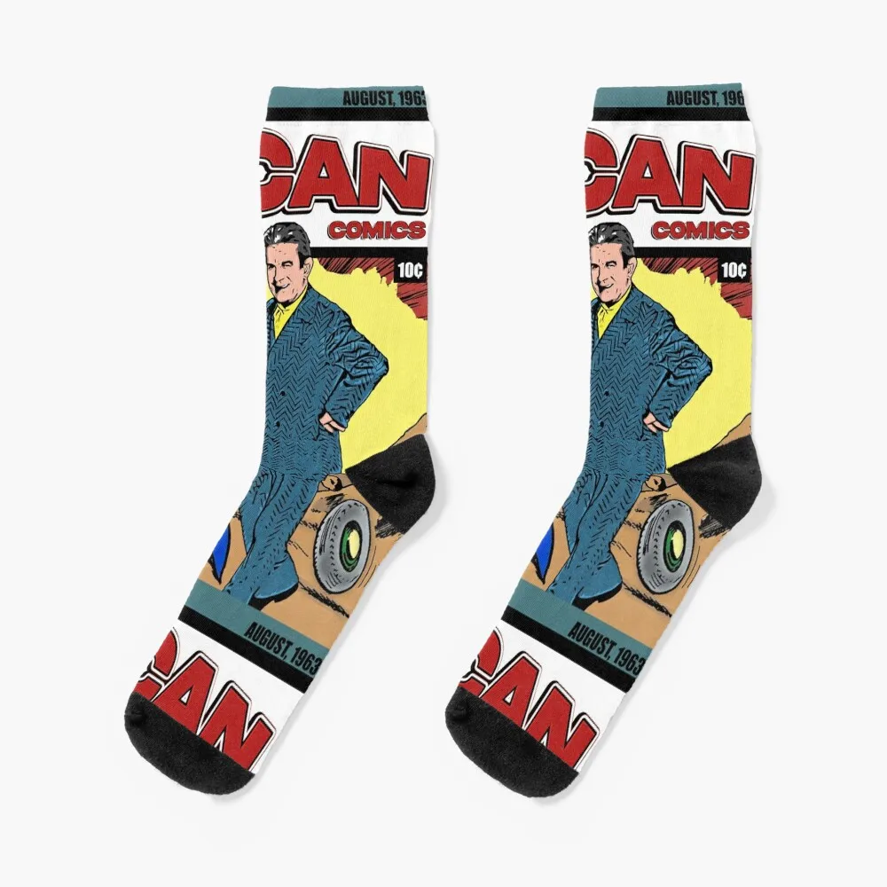 

Jacques Lacan Funny Comic Book Cover Socks sheer designer brand Men Socks Women's