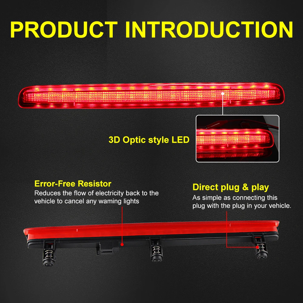 LED Geräucherte Heckklappe Bremsleuchte Für VW T5 Transporter 2003-2015 Hohe Licht Caravelle T5 Auto Styling High mount Bremsleuchte – Detail 11