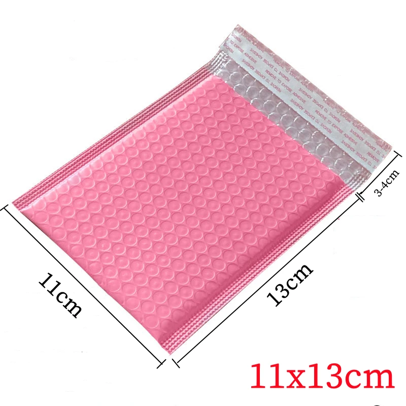 10 pieces of pink self-adhesive packaging bags, used for books, accessories, express envelope bags, holiday gift packaging bags