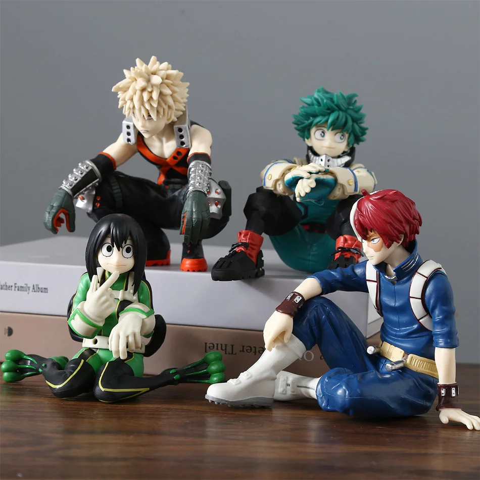 بطلي الأكاديمية أنيمي Midoriya Izuku Bakugou Katsuki Ochaco Uraraka أنيمي الشكل مكتب الديكور اللعب هدايا عيد الميلاد