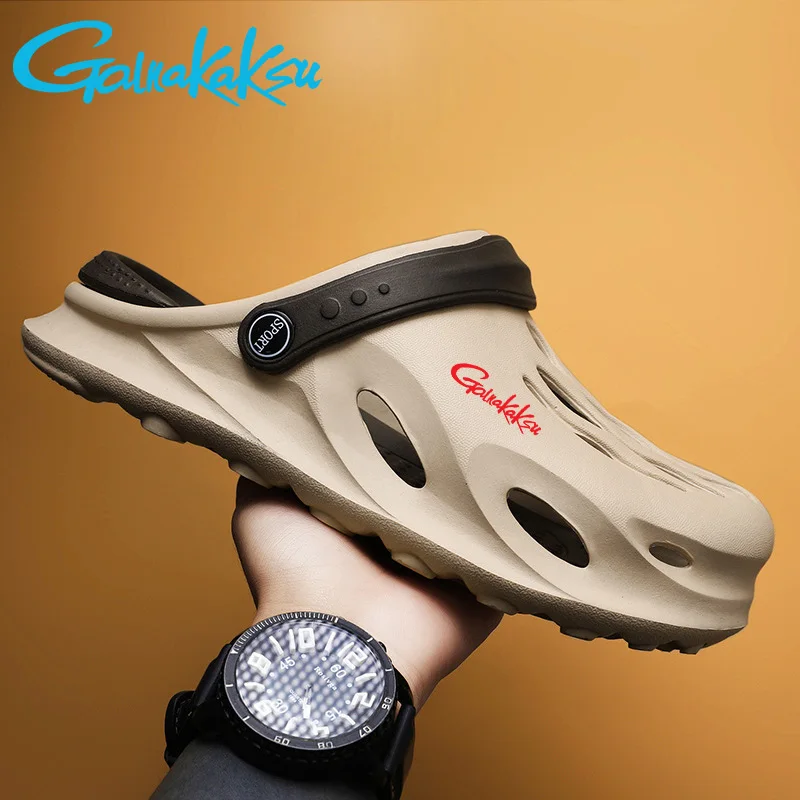 Zapatos de pesca de cueva para hombre, zapatillas deportivas antideslizantes de fondo grueso, ropa exterior informal de playa, fondo suave, paquete