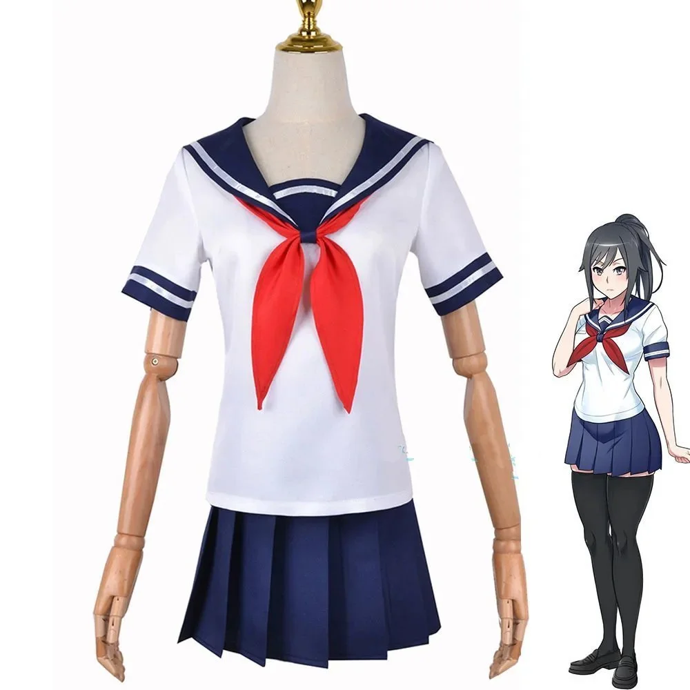 Ayano Aishi Cosplay Game Yandere Simulator Ayano Aishi Cosplay Costume Game Anime Girl JK Uniform Outfit Cosplay Costume — zdjęcie 4