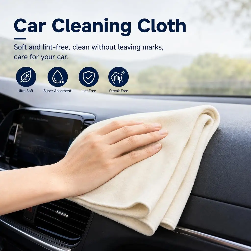50*80cm Natural Chamois GoatSkin Leather Car Washing Towel Durable Wash Rag Suede Quick-Dry Towels For Car Wash Accessories