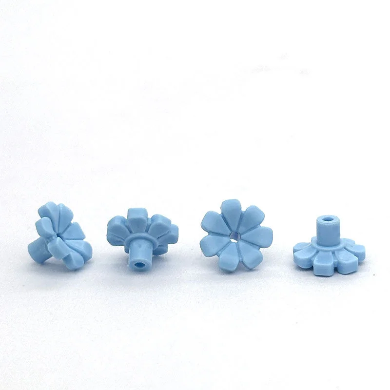 200 Stück Moc 32606 Bausteine Pflanzenblume mit Stab und kleinem Loch, kompatibel mit Kirschblüten-Baumhaus-Spielzeug – Detail 3