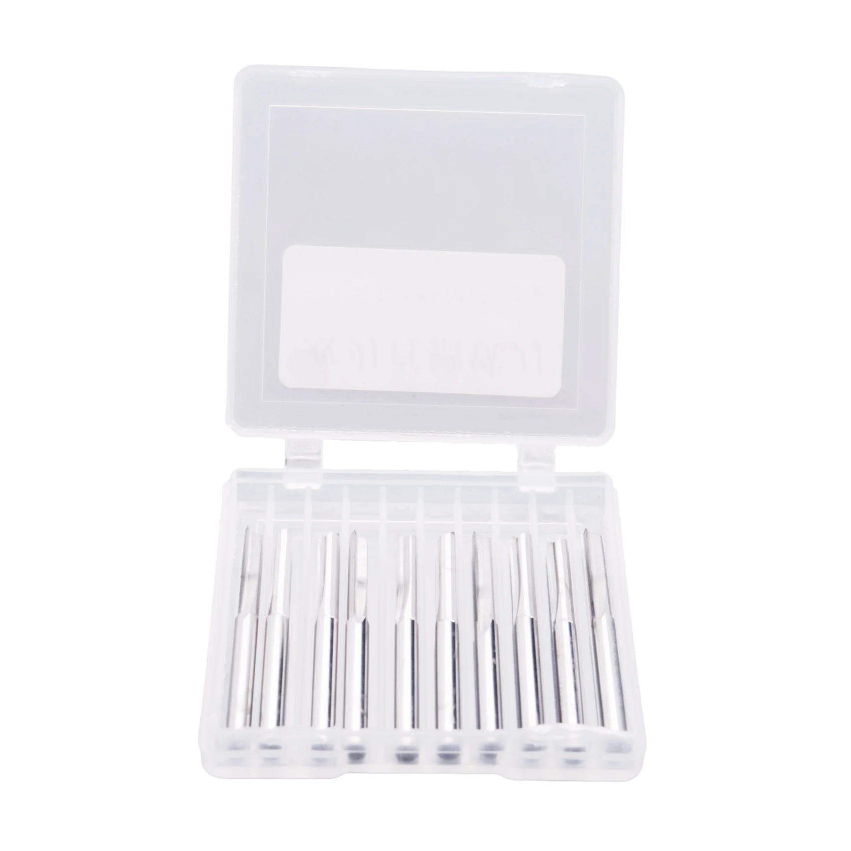 A74U 10Pcs 2 Flute Cnc Router Bits 3.175Mm Straight Slot Steel Milling Cutter For Wood Mdf Plastic