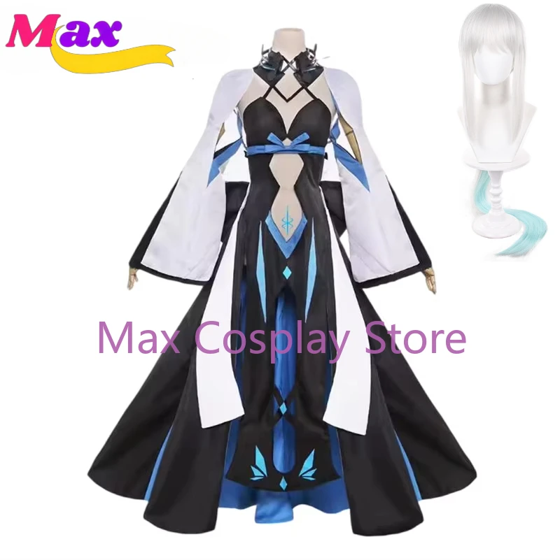 

Max Cos Fate/Grand Order Morgan Косплей Костюм FGO Morgan Платье Костюмы на Хэллоуин Вечернее Платье Женское