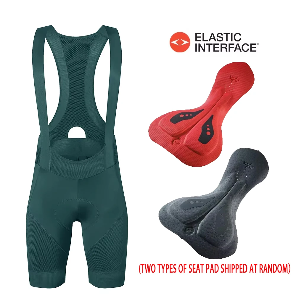 YKYW Herren Blaue Radhose mit Trägern, Italy Elastic Interface gepolstert, Sommer Outdoor Fahrrad-Trägerhose für 7 Stunden Fahrkomfort – Detail 33
