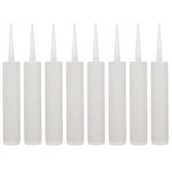 Refillable Caulk Tubes Professional Plastic Caulking Tubes for Doors Windows Kitchens Bathrooms 8 Sets