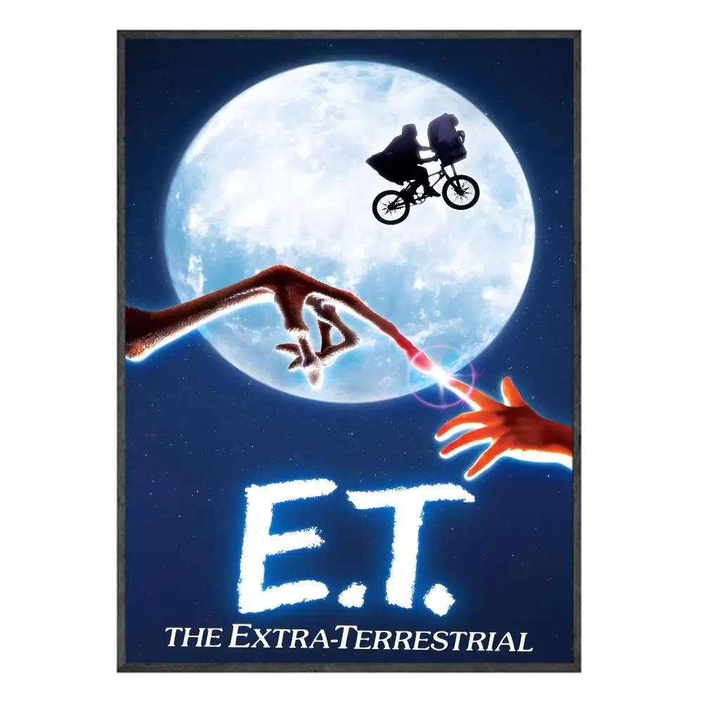 Movie E.T. The Extra-Terrestrial 80s Retro Wall Art Decor Painting Calligraphy Poster Print Modern Decor Room Home Decor Canvas