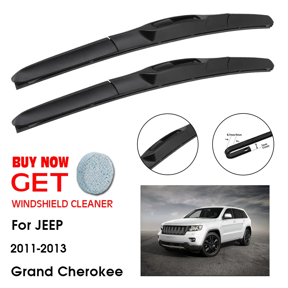 

Car Wiper Blade For Jeep Grand Cherokee 22"+21" 2011-2013 Front Window Washer Windscreen Windshield Wipers Blades Accessories