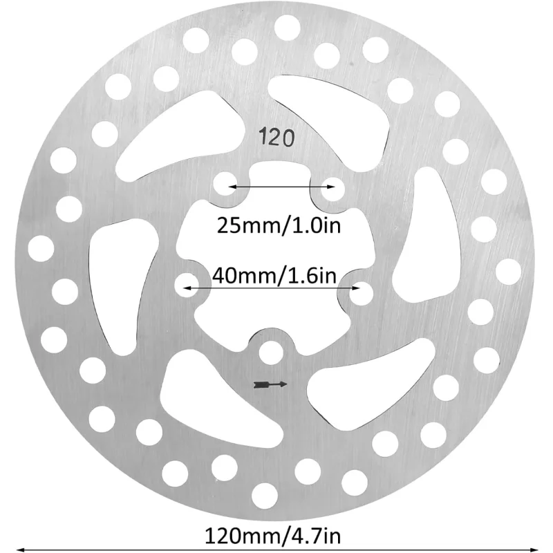 Electric Scooter Brake Disc 120Mm for Xiaomi M365 1S Pro pro2 Electric Scooter Enhance Rear Wheel Disc Part M365 Pro Scooter