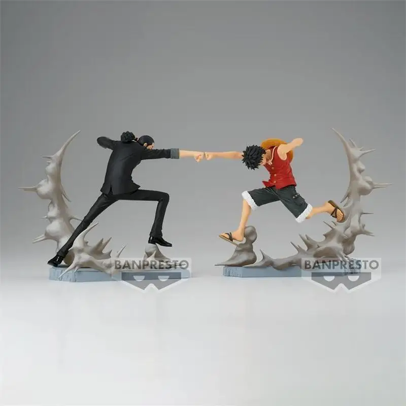 Original Bandai One Piece Senko Zekkei Scenic View Monkey D Luffy Rob Lucci Set Toy Figure Anime Model Toys Birthday Gift