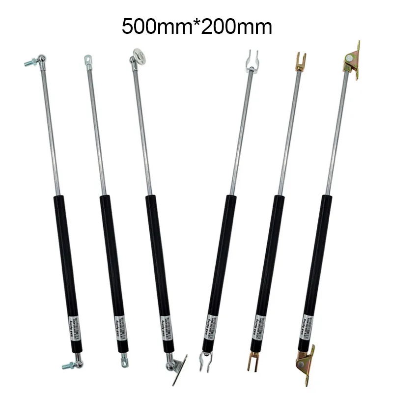 18*8 Rod Gas Spring Folding Hinge 50N-500N/5kg-50kg Force Lift Support Hole Center Distance 500mm Stroke Distance 200mm