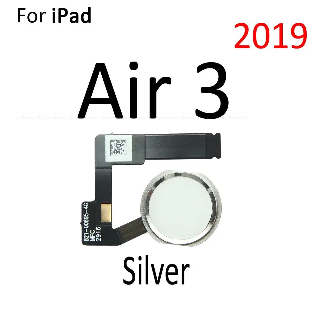 IPad Air 1 2 3 2019用のフレックスケーブル,指紋付き,キー交換部品