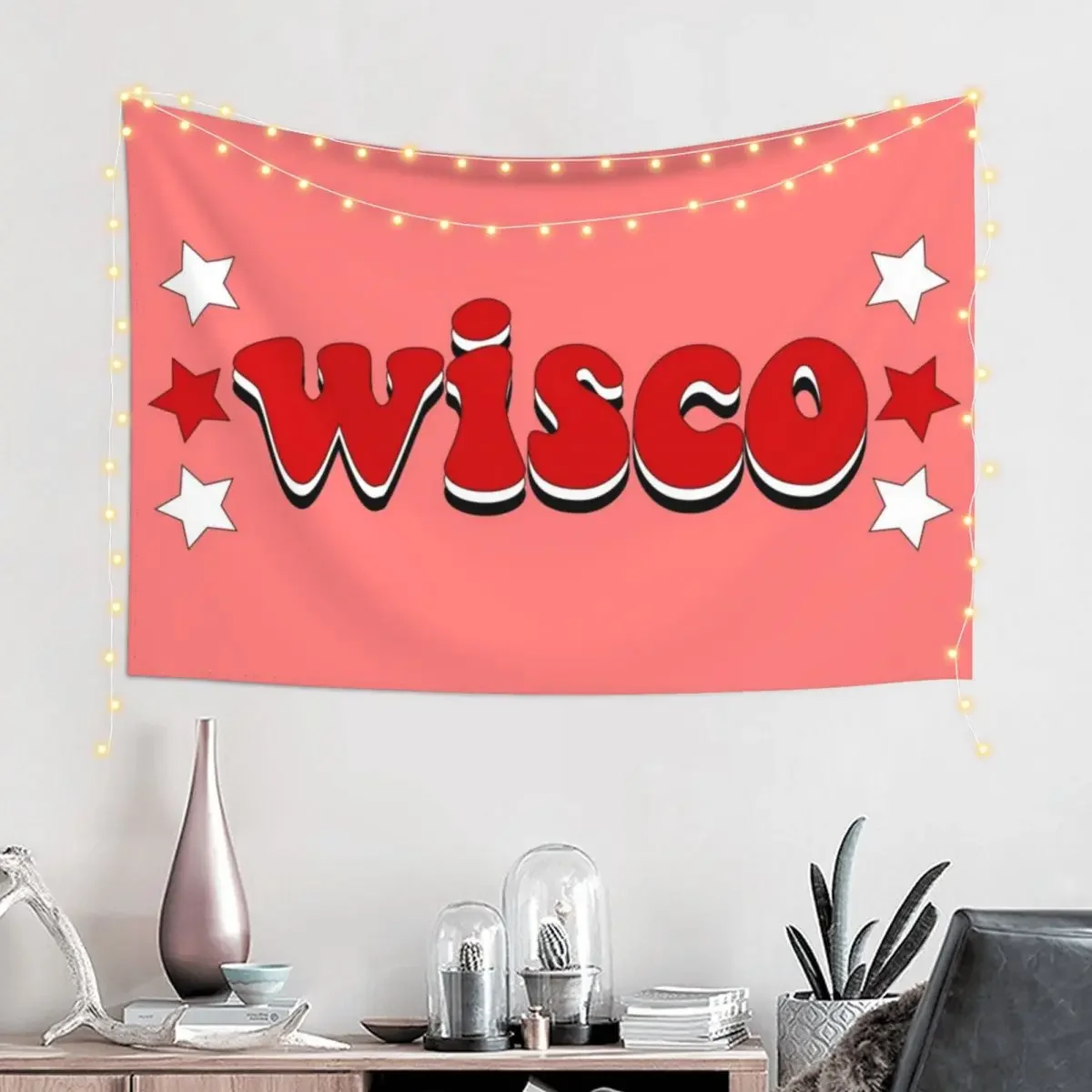 Wisconsin Stars Tapestry Decorative Wall Mural Decor For Bedroom Home Decoration Accessories Wall Art Tapestry