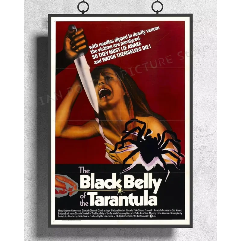 Film Crime Thriller Sticker mural, Le Ventre Noir de la Tarantule, InjPoster Art, Décoration de la maison, NJ407