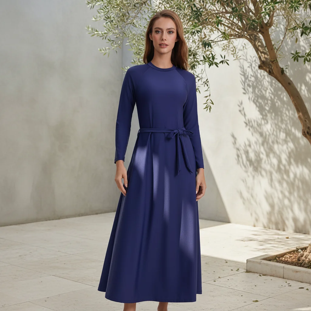 

Conservative Full Coverage Muslim Womens Two Piece Swimsuit For Sun For Protection Swimwear Export Middle East