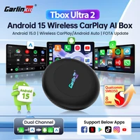 128G Carlinkit Ultra2 Android 15 CarPlay Ai Box inalámbrico Android Auto adaptador de vídeo compatible con Youtube Netflix TF tarjeta SIM WiFi 6
