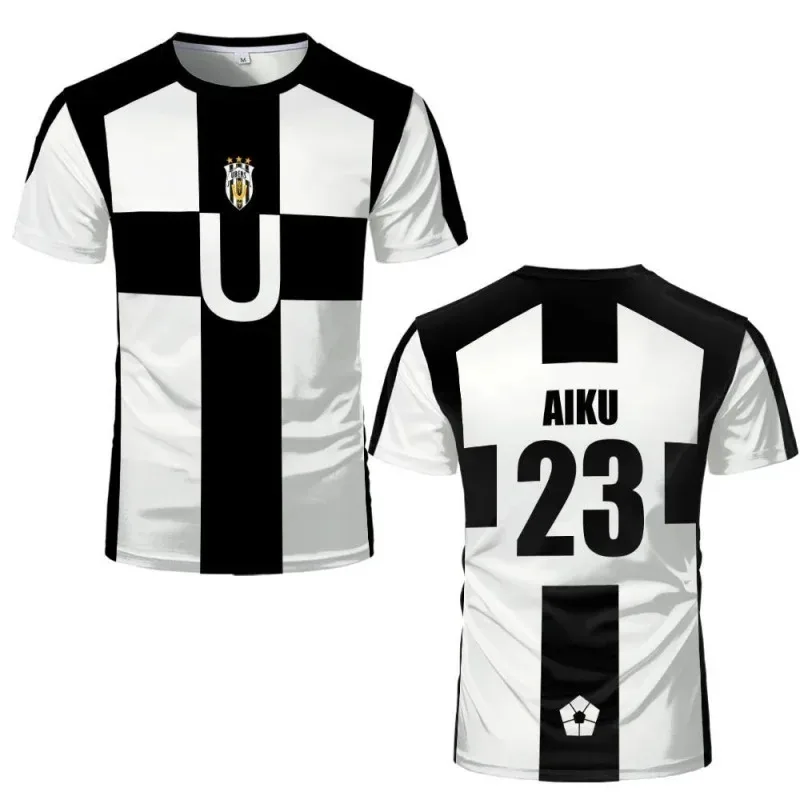 أنيمي الأزرق قفل #   13 قميص بارو التأثيري UBERS لكرة القدم جيرسي #   23 أزياء أيكو التأثيرية #   2 زي كرة القدم LORENZO بطباعة ثلاثية الأبعاد