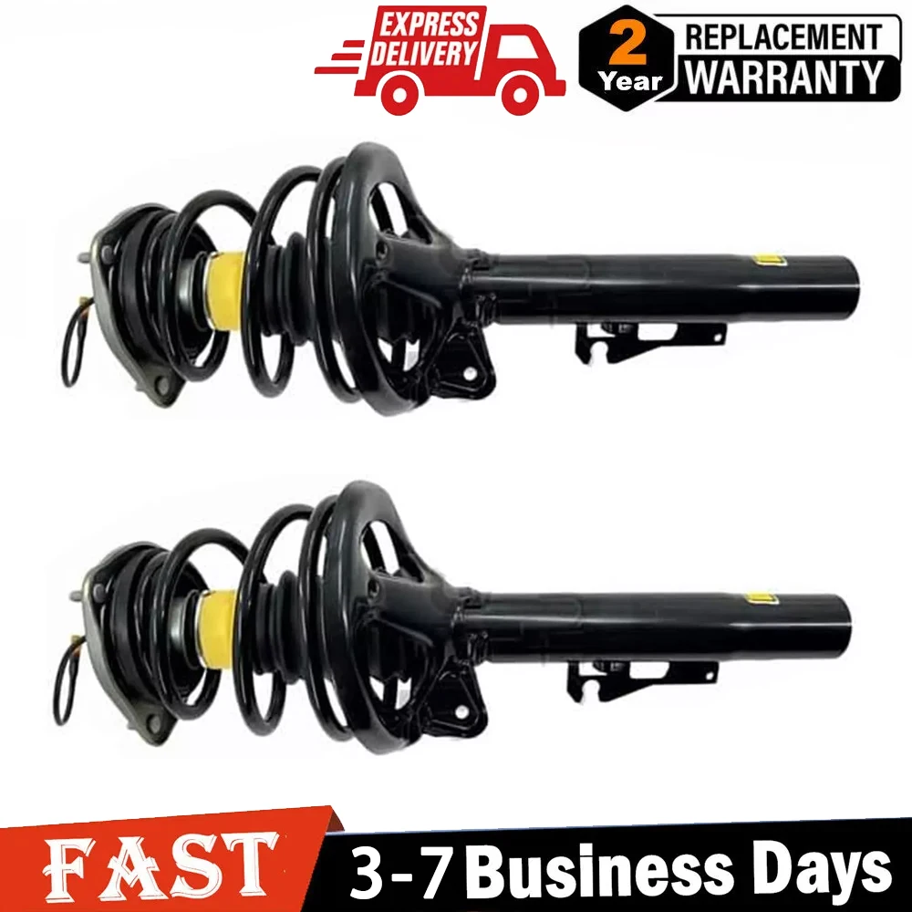 2X Front Shock Absorber Strut Assembly W/PASM For Porsche 911 997 4WD 2005-2012