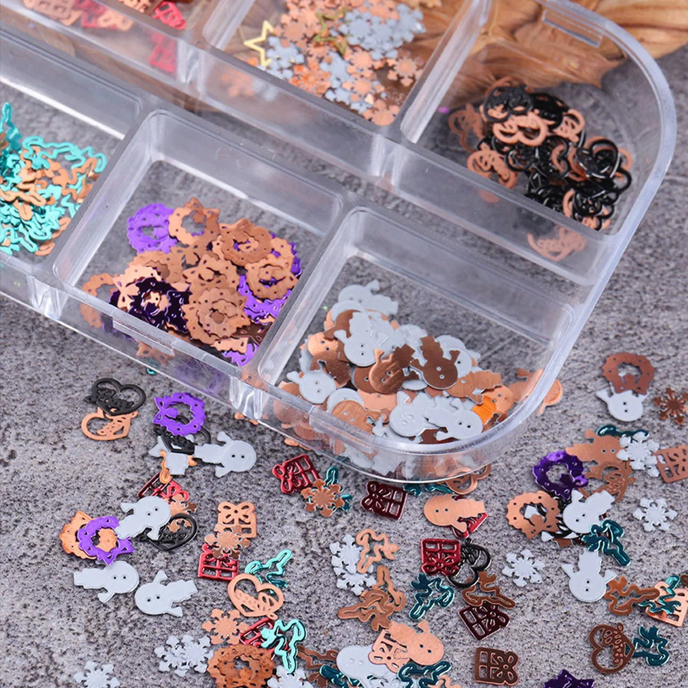 2 caixas criativas decalques de unhas de natal fácil aplicar adesivo de manicure para reunião de família diy suprimentos de arte de unhas feminino ornamento de beleza