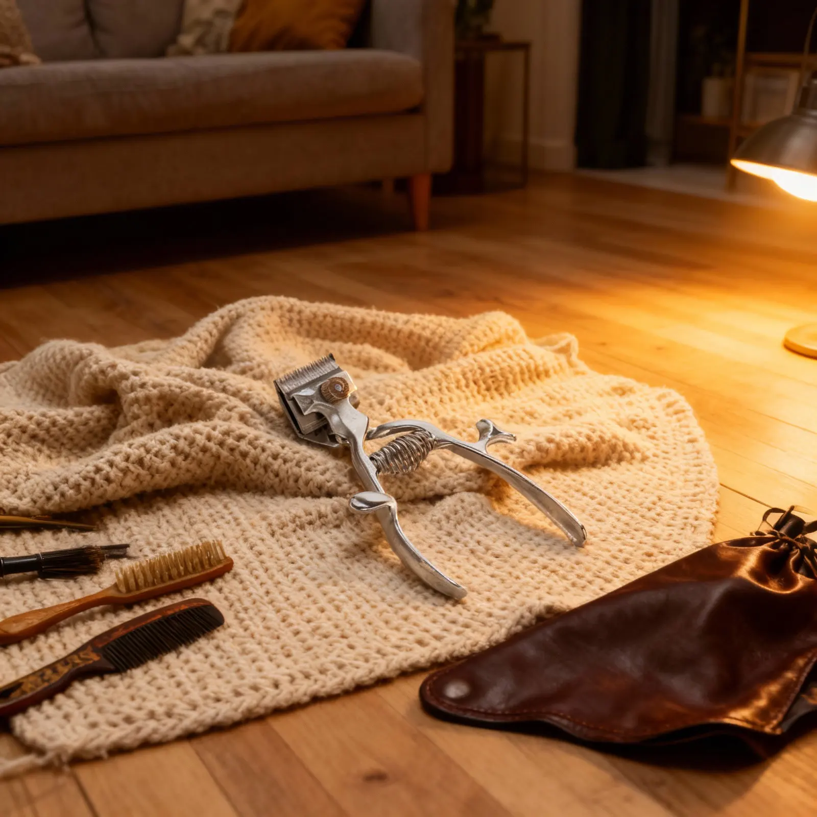 

Manual Hair Clipper Old Fashioned Haircut Trimmer Stainless Steel Non Electric Haircut Tool Silent Strong Shearing Force Easy