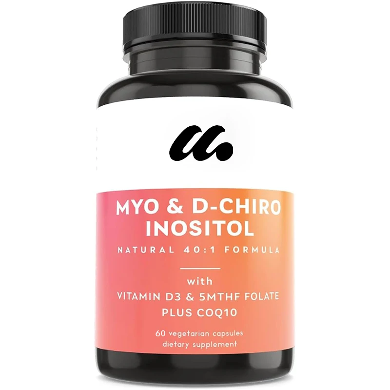 Myo Inositol Supplement and D-Chiro Inositol Mixed Supplement, Containing Folic Acid and Vitamin D3, Non GMO, Coenzyme Q10
