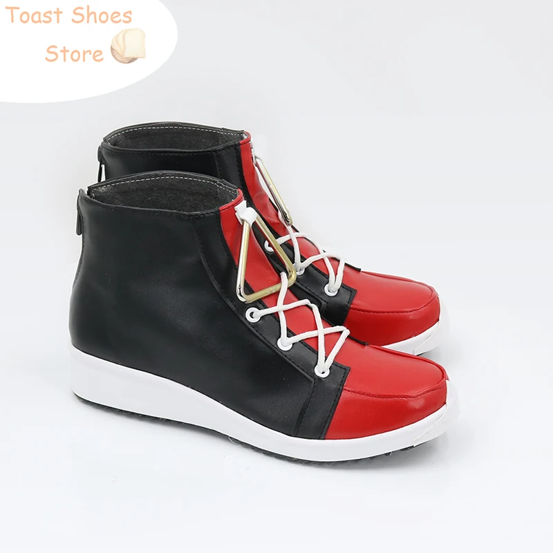 Sapatos Cosplay de couro PU, Fuwa Minato, Vtuber, Halloween, Botas de Carnaval, Costume Prop