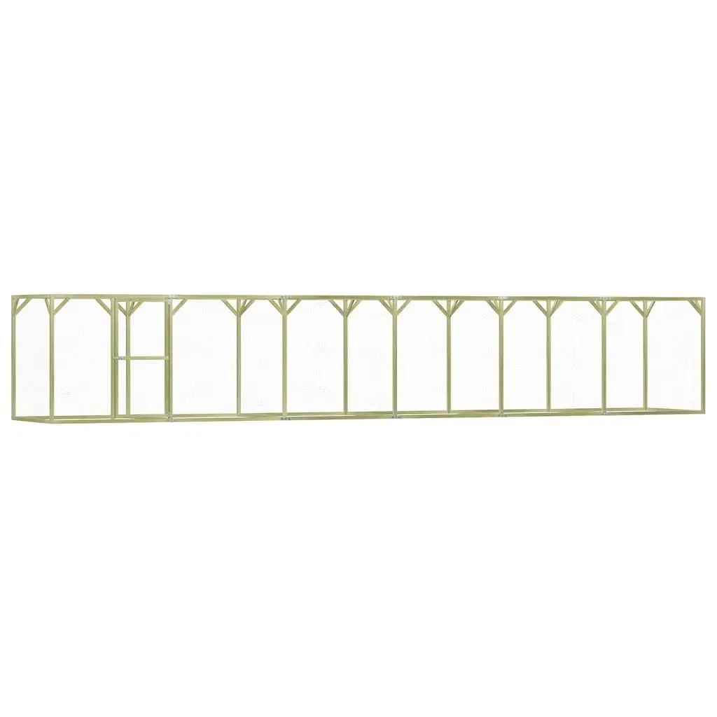 Heavy-Duty Steel Chicken Cage 29.5'x4.9'x4.9' - Spacious Outdoor Coop for Poultry Housing