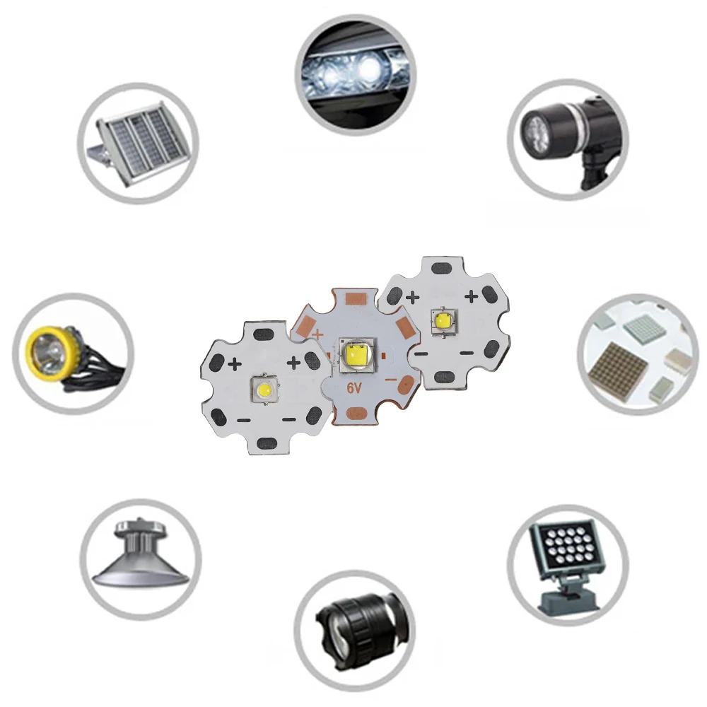 LED Bulb SST12 SST20 SST40 SST70 5W SMD LED Module Lamp Bead 6500K White Light for Flashlight Headlamp