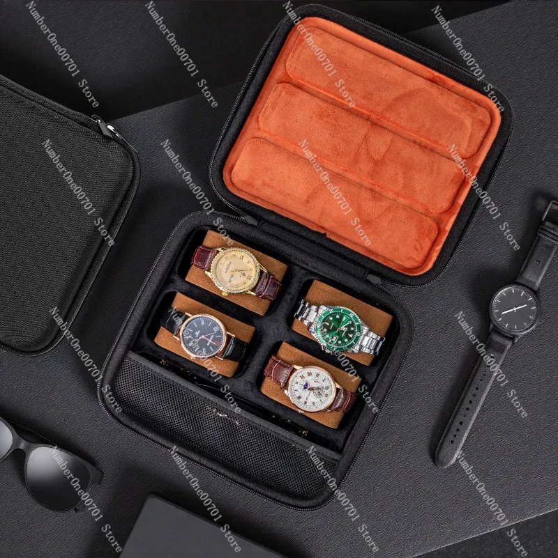 Portable Watch Case Travel Organizer Sunglass Holder 2 in 1 Anti Dust Shockproof Hard Shell