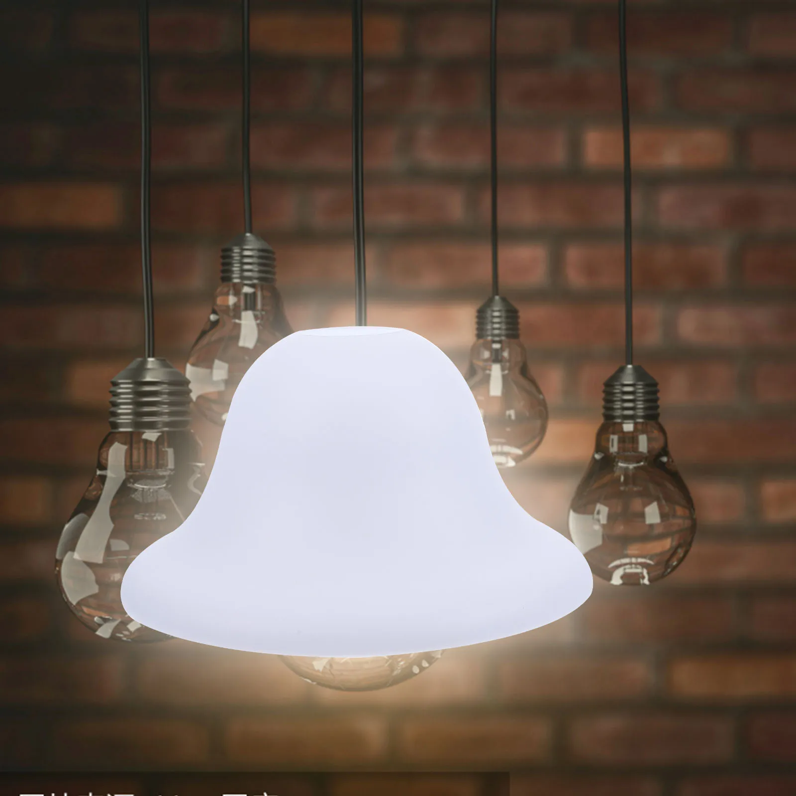 

2pcs Plastic Lamp Shades Durable Simple Design Chandelier Pendant Floor Lampshade Replacement Soft Lighting For Home Living Room