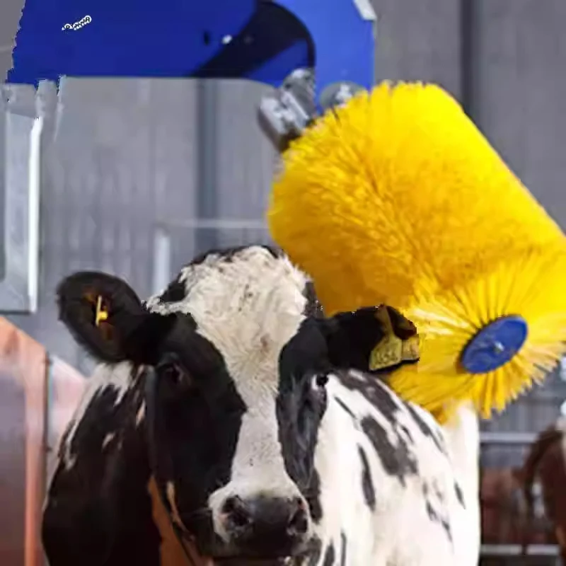

Farm Dairy Cow Brush, Touch-Sensitive, Soft-Bristle Brush for Cleaning and Massage Livestock Farming Equipment (Customized)