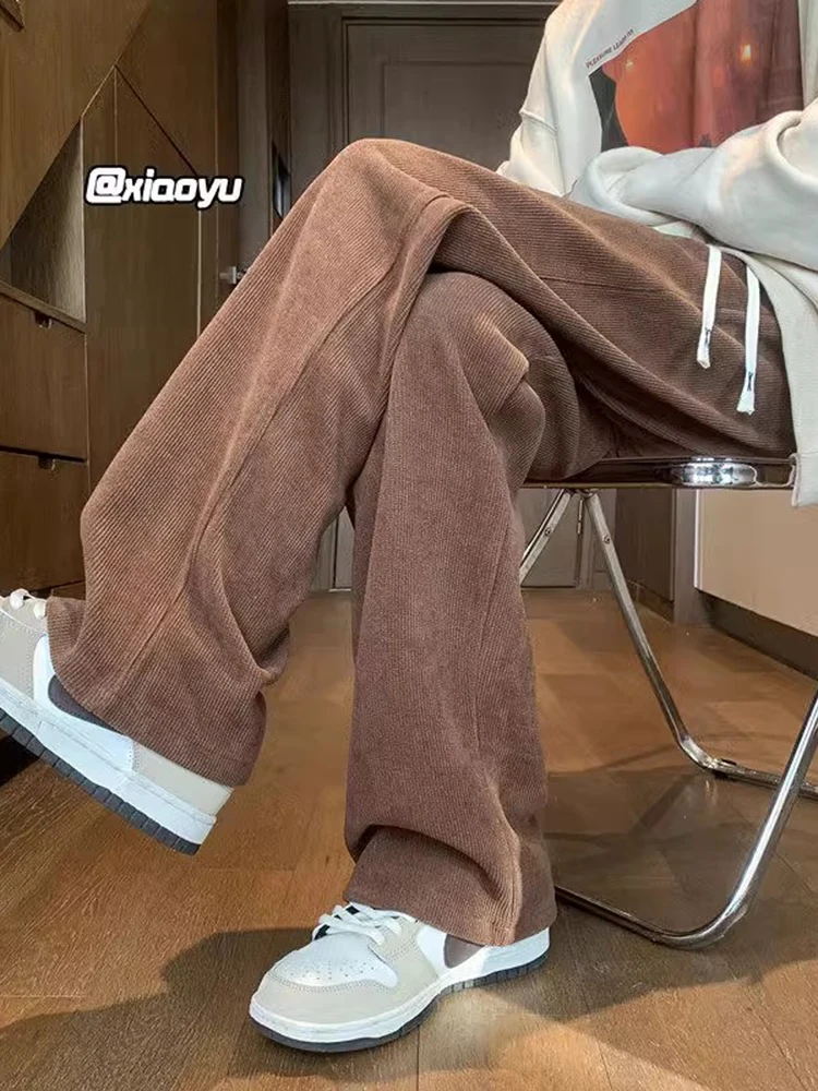 

Мужские вельветовые брюки American Sle Heavyweight: широкие, прямые, свободные, повседневные, комфортные, для весны и осени