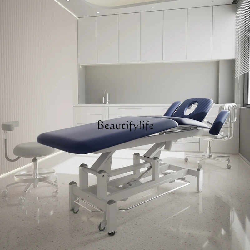 Lettino per trattamenti per massaggi Lettino chiropratico Lettino per massaggio osseo con sollevamento elettrico multifunzionale