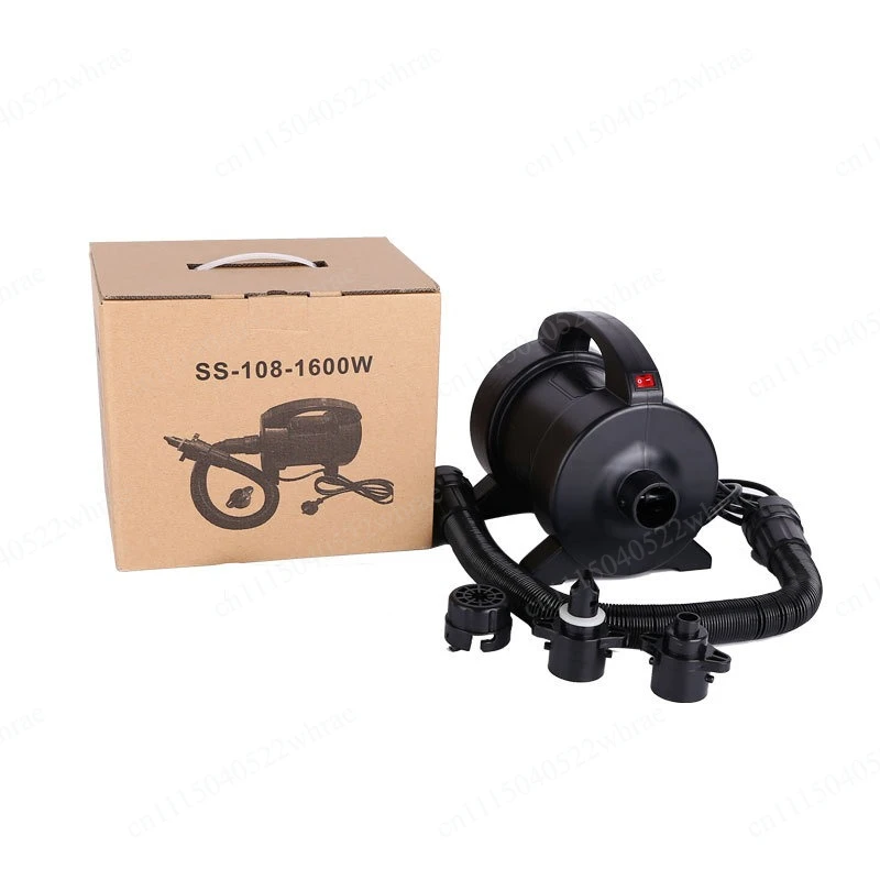 1600W Electric Air Pump Inflator Deflator Outdoor Pump for Inflatable Castle Pool Kayak Yoga Ball Inflatable Boat