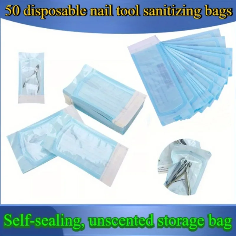 200/100/50PCS Self Sealing Sterilization Pouches Self-adhesive Clean Bags Tattoo Nail Art Grade Paper Dental Tattoo Accessories