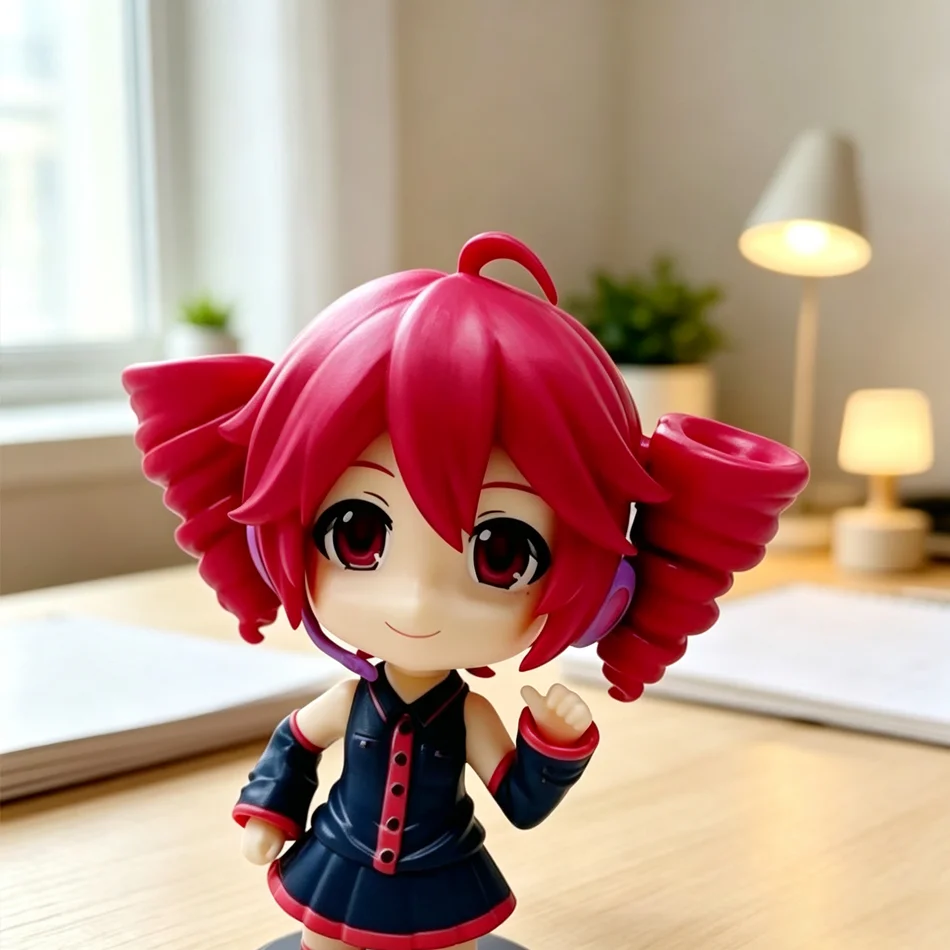 Figura de Anime Kasane Teto UTAU Nendoroid Chibi de PVC, Figura de Acción Coleccionable, Adorno de Escritorio, Juguete de Regalo de Cumpleaños Kawaii