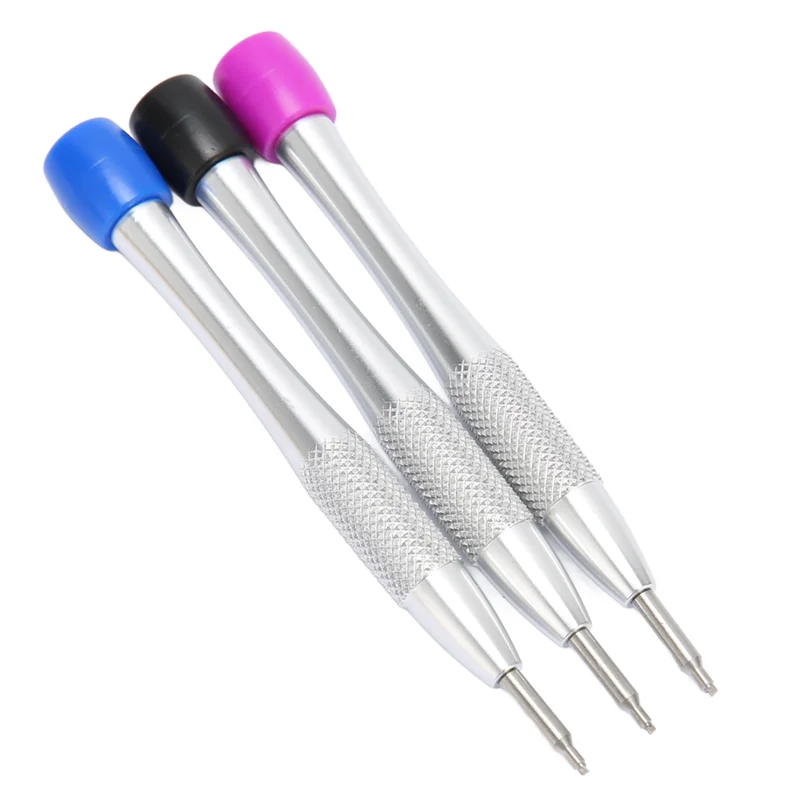 ABRW-3Pcs/Set Kit de chaves de fenda de movimento de relógio Chave de fenda de rotor de peso oscilante triangular para movimento 3235