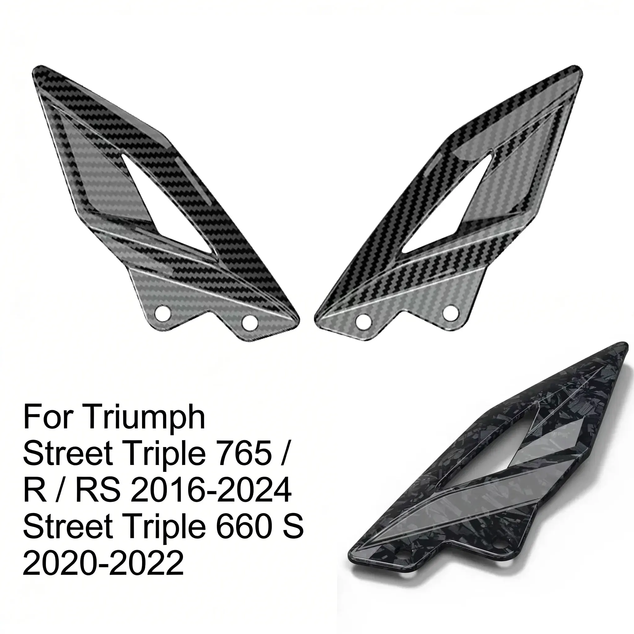 Motorrad Fußpedal Fersenschutz für Triumph Street Triple 765 / R / RS 2016-2024 Street Triple 660 S 2020-2022