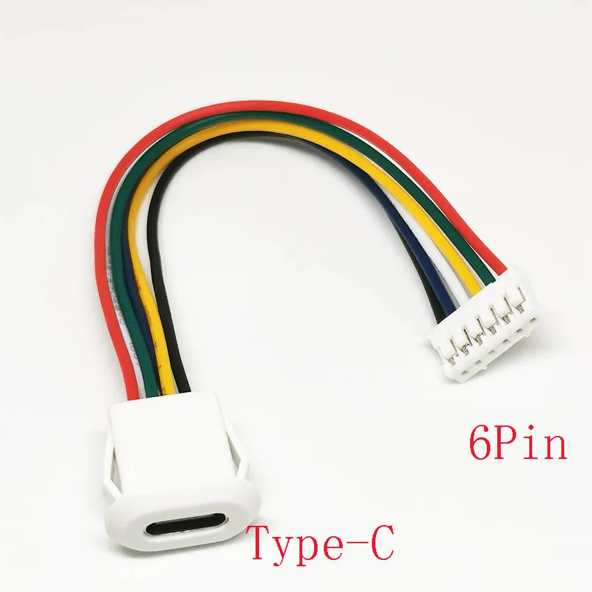 1/5/10PCS TYPE-C connector socket with buckle  high current charging port, USB-C charger socket  6Pin
