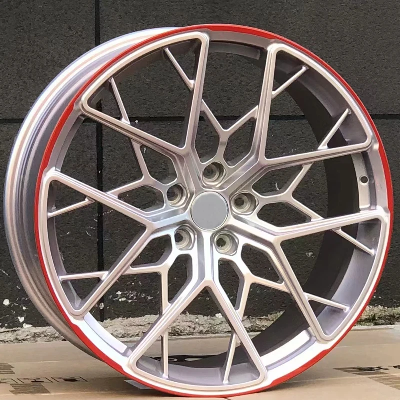 Neues Design, goldfarbene Auto-Leichtmetallfelge, tief konkav, 19-Zoll-Felgen, 5 x 114,3, breitkantige, geschmiedete Autoräder aus Legierung für Porsche