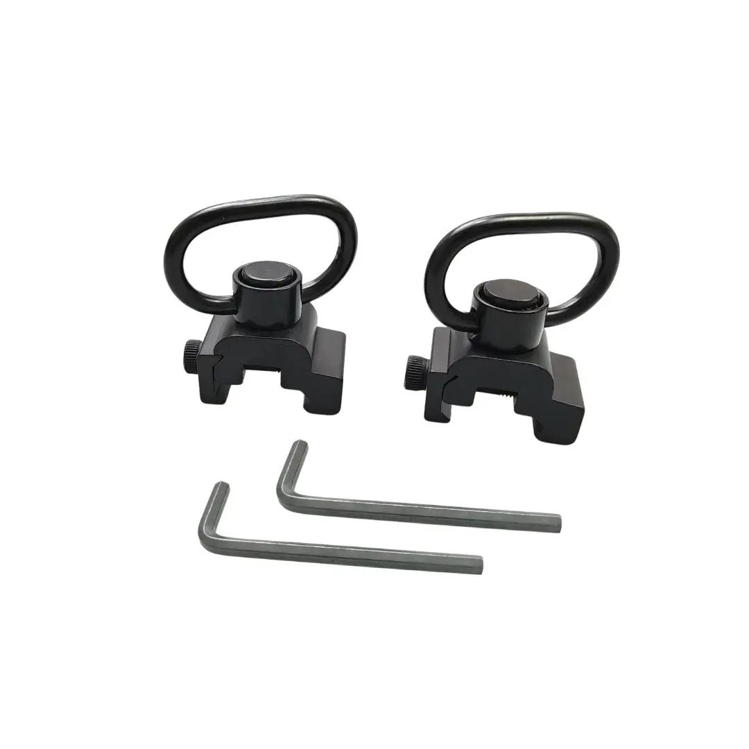 No Modification Needed 20mm Weaver Picatinny QD Sling Swivel Heavy Duty Impact Resistant Tactical Sling Mount Bracket