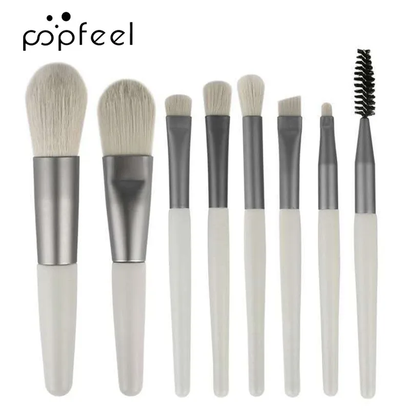 Makeup Brushes,8 PCS Make Up Brush Set for Foundation Eyebrow Concealer Eye Shadows Powder,Makeup Brush Kits for Travel