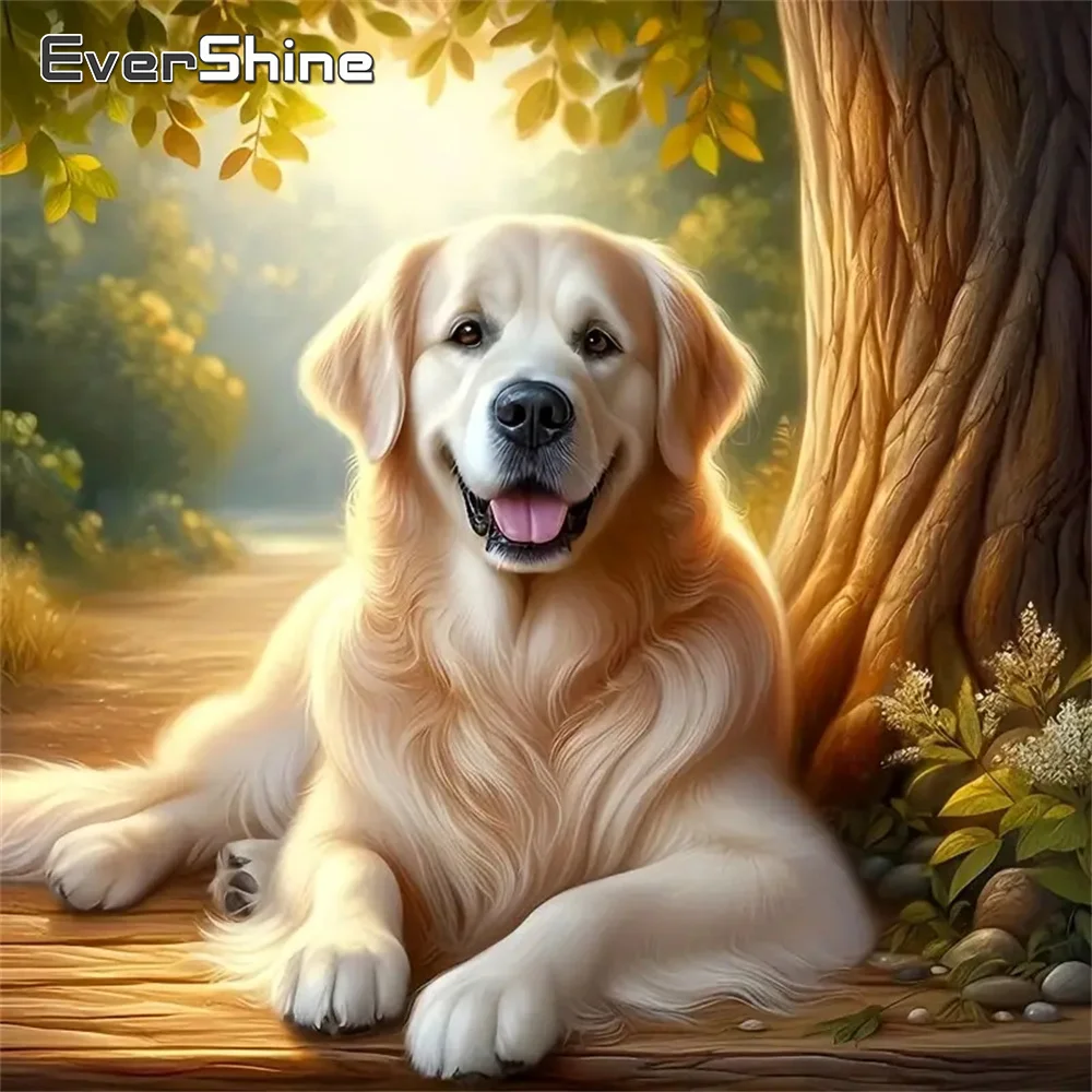 

Evershine 5D DIY Diamond Mosaic Dog Animal Acrylic Craft Supplies Embroidery Suitable for Beginners Painting Holiday Gifts