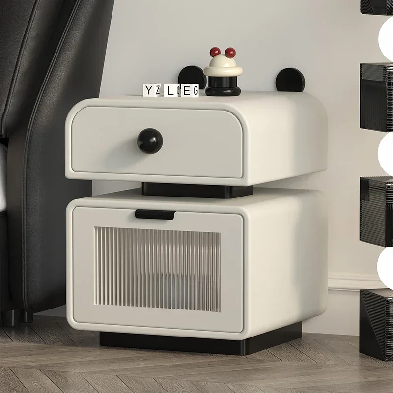 

Luxury Exquisite Cute Bedside Table Design Trendy Storage Nightstands Modern Simple Comodini Camera Letto Bedroom Furniture