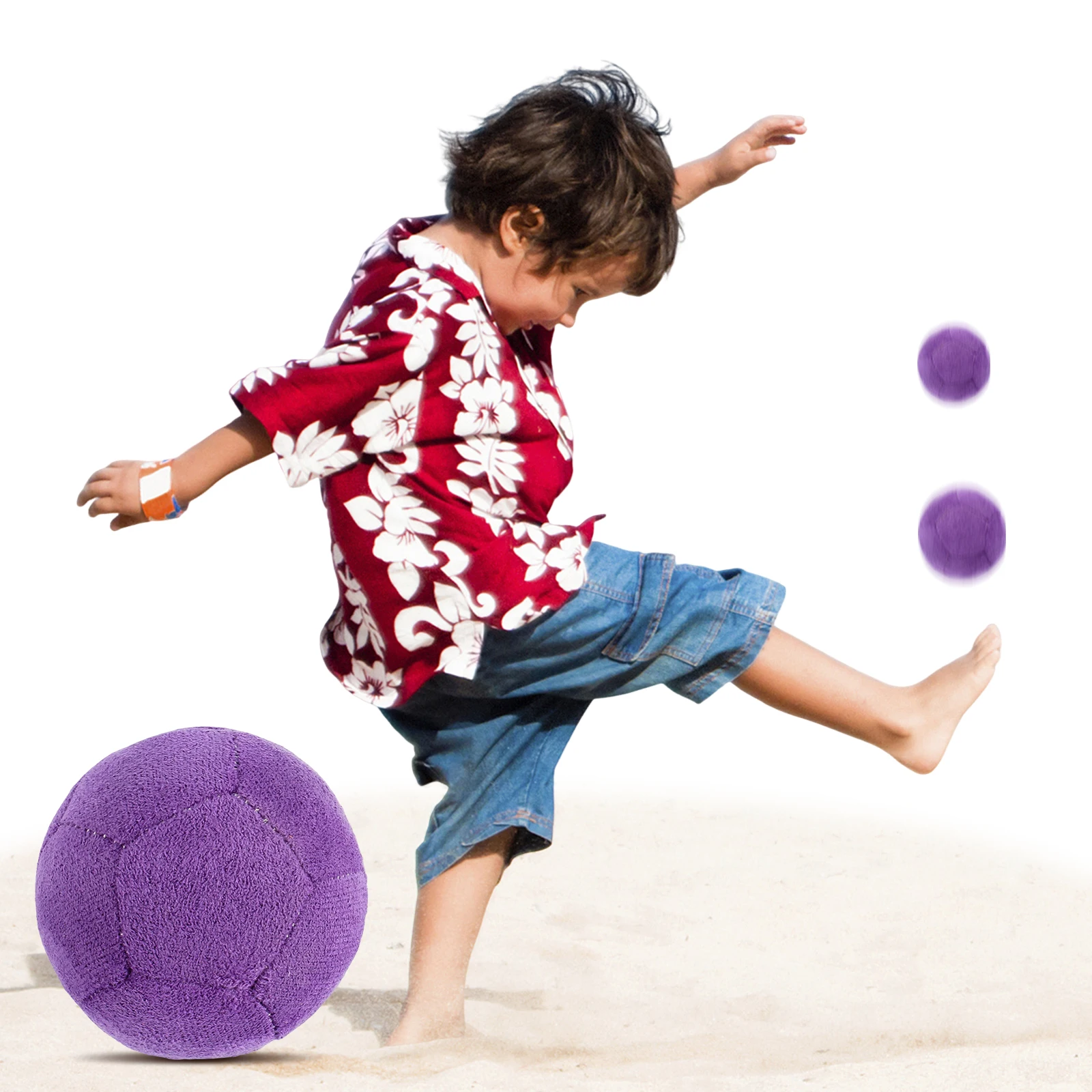 Suede Sack Spiral Pellet Filled Footbags Ball Soft Soccer Kick Bags for Foot Coordination Training Stress Relieve Toy